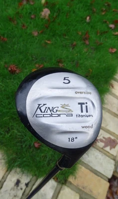 KING COBRA RAILER SOLE OVERSIZE TITANIUM  WOOD LOFT 18* GRAPHITE REG FLEX 43.5" - Image 1 of 4