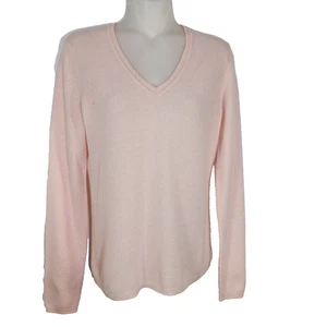 Charter Club Luxus Pullover Damen Small 100% Kaschmir V-Ausschnitt Rosa Pulli Strick - Bild 1 von 10