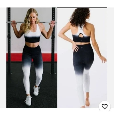 Leggings Zyia Active sin costuras tiro alto XS Ombré perfecto estado Foto 1 de 4