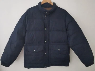 BNWOT Land's End Navy Blue Feather & Down Blend Puffer Jacket Size Large * NEW - Image 1 of 4