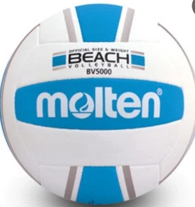 Molten BV5000-SB Elite Beach Volleyball Silver/Blue US Seller - Picture 1 of 1