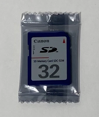 Nuevo - Tarjeta de memoria digital segura Canon SDC-32M 32 MB cámaras Powershot selladas Foto 1 de 2