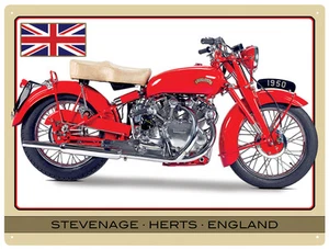 Vincent Stevenage Touring Rapide large metal sign 400mm x 300mm (rh) - Picture 1 of 1