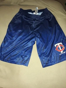 Minnesota Twins Shorts Youth Extra Large Blue White MLB Baseball Boys - Picture 1 of 2