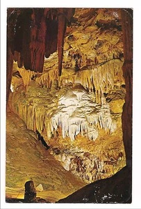 TITANIA'S VEIL Caverns of Luray Rock Formations Caves VA Postcard Virginia 1970 - Picture 1 of 2