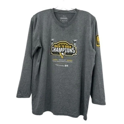 2017 Pittsburgh Penguins Lemieux 6.6K Charity Run Walk Women's 2XL Stanley Cup - Image 1 of 4