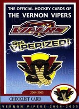 2004-05 Vernon Vipers #25 Checklist