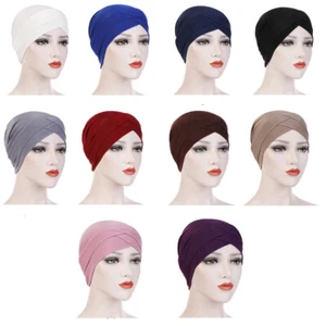 Women Hair Loss Headscarf Stretch Turban Cap Cancer Chemo Hat Head Wrap Cover │ - Picture 1 of 26