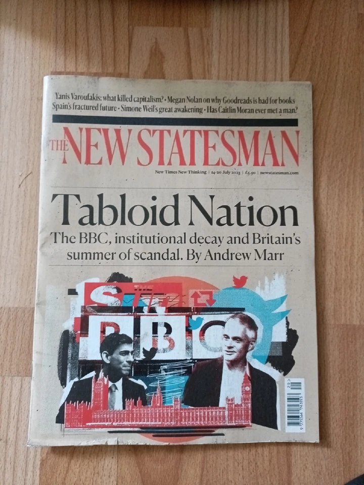 The New Statesman magazine 14th July 2023 Tabloid Nation The BBC Summer Scandal - Image 1 of 1