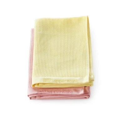 TUPPERWARE Neu 2x FaserPro Glas Glastuch Fenstertuch Set Doppelpack - Bild 1 von 2