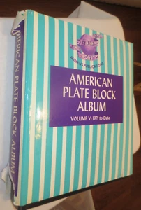 US - MINKUS AMERICAN PLATE BLOCK ALBUM VOL V 1971-76- CAT VAL $600 + (159 Block) - Picture 1 of 8