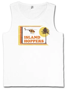 ISLAND HOPPERS HAWAII TANK TOP FITNESS - Tom TV Selleck Thomas Retro Kult Magnum - Picture 1 of 2