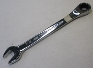 Craftsman CMMT42562 SAE 7/16 12pt Ratcheting Combination 72 Tooth Wrench - Foto 1 di 2