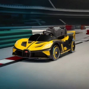 Bugatti Kids Electric Ride On Car Drift Spin Mode 2 Seater Parent Remote Control - Picture 1 of 9