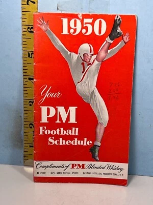 Manual de calendario de fútbol americano universitario y profesional mezclado PM de 1950 Foto 1 de 4