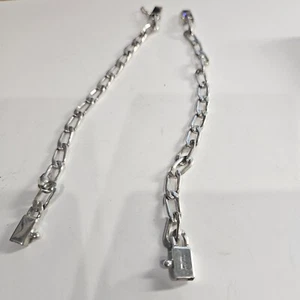Mexican .925 SS, 7.75 inch anchor link Handmade Bracelet Solid - Picture 1 of 5
