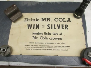 MR COLA CLARKSDALE MS, ADVERTISING SIGN RITCHEY BOTTLING WORK PAPER POSTER - Picture 1 of 3