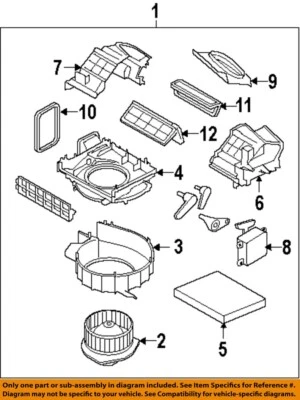 Used HVAC Blower Motor fits: 2010 Nissan Altima  Grade A - Image 1 of 2