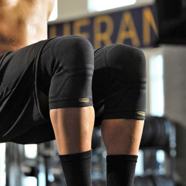 Copper Fit Elite Knee Compression Sleeve - Black, S/M