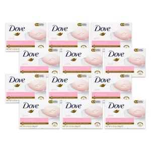 12x Dove 135G Beauty Cream Moisturizing Skin Care Soap Bar Gentle on Skin Pink - Picture 1 of 4