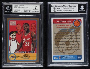 2003-04 Bazooka Gold LeBron James #276 BGS 7 Rookie RC