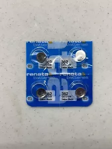 4 PACK RENATA 362 SR721SW SILVER 1.55V EXP 04/2026 FRESH FREE SHIPPING USA - Picture 1 of 1