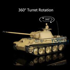 Henglong Yellow 1/16 7.0 Plastic German Panther G RTR RC Tank 3879 360° Turret