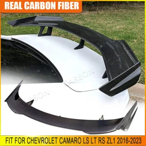 REAL CARBON FIBER Rear Trunk Spoiler GT Wing Lid Fits Chevrolet Camaro 2016-2023 - Picture 1 of 16