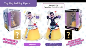 Top Nep Neptunia Neptun 10th Anniversary Pudding Figur Figur + Sammelkarte - Bild 1 von 1