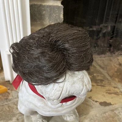 Brazalete corto vintage Eva Gabor Art Elle pelo marrón pixie en capas RN 48539 Foto 1 de 4