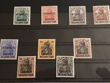 Germany Plebiscite Allenstein Stamps Mint Signed
