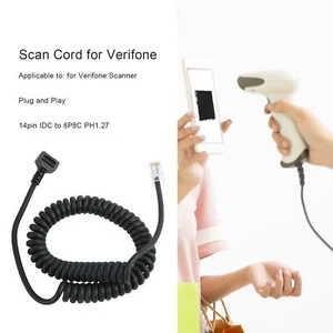 New Scan Cable PVC 14pin IDC To 8P8C PH1.27 Spring 6.6ft Working Length Scanner - Picture 1 of 22