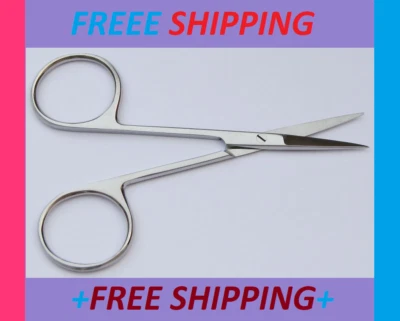 MICRO TIJERAS IRIS ACERO INOXIDABLE ALTA CALIDAD PUNTA RECTA 4.5 Foto 1 de 2