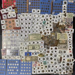 Huge Lot 750+ Coins/stamp/more~Silver WL/Mercury/Indian/Buffalo/“V”/IKE/JFK/VDB+ - Picture 1 of 24