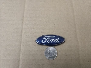 Ford OEM Blue & Chrome 2.25" Horn Button Pad Steering Wheel Emblem Badge Name - Bild 1 von 6