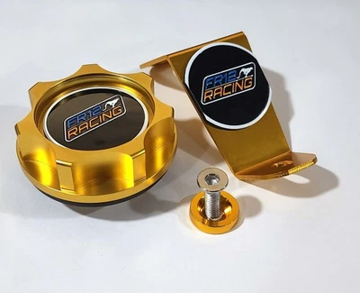 KIT TAMPA DE ÓLEO OURO E SUPORTE DE SUPORTE DE RADIADOR PARA HONDA CIVIC DEL SOL EG EH 92-95 SIR - Imagem 1 de 4