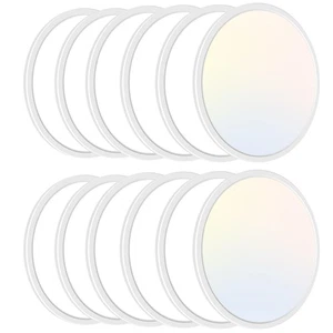 12er Pack 12 Zoll LED Einbau Deckenleuchte, Super Slim 28W 3200lm LED Decke... - Bild 1 von 6