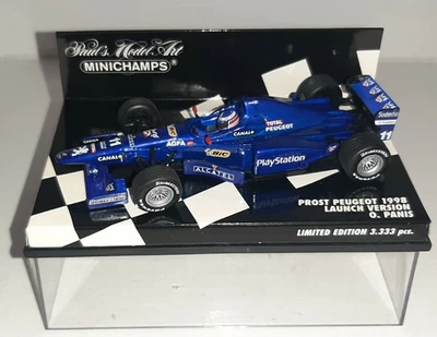 PROST PEUGEOT 1998 LAUNCH VERSION O.PANIS MINICHAMPS 1/43 - 430 980081 - Immagine 1 di 2