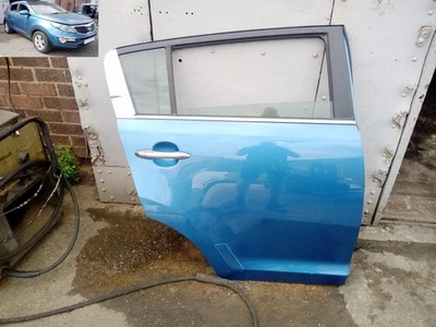DOOR COMPLETE REAR DRIVER OSR BLUE 5B KIA SPORTAGE MK3 2010-16 LC62 - Image 1 of 4