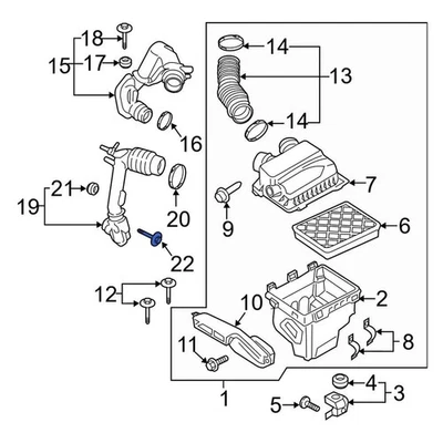 For Lincoln Navigator 2018-2024 Lincoln W505855S439 Engine Air Intake Hose Screw - Image 1 of 4
