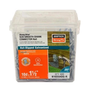 Simpson Strong-Tie N10D5HDG-R Smooth Hot-Dipped Galvanized Steel Joiner Nail - Picture 1 of 1