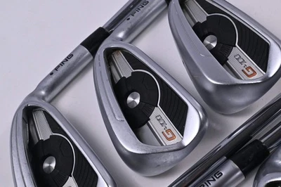 Ping G400 Irons / 5-PW+UW / Black Dot / Stiff Flex Ping AWT 2.0 Shafts - Image 1 of 4