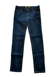 Chams Denim Jeans Kids Size 16 Dark Blue Inseam 28" Rise 9.5" Cotton Blend Used - Picture 1 of 8