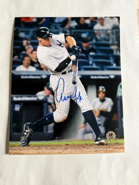 Foto autografiada firmada por Aaron Judge 8 x 10/certificado de autenticidad AL MVP 3X NY YANKEES Foto 1 de 1