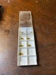 Qty.7 Seco Carbide Inserts SPMX060204-75 F40M (I32) - Picture 1 of 3