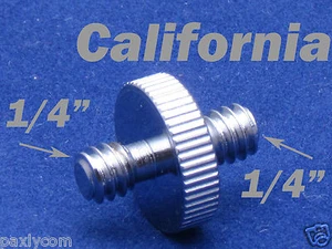 "Adaptador de tornillo convertido roscado macho de 1/4"" macho para trípode y cabeza de 1-4"" - Imagen 1 de 9