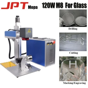 Máquina de marcado láser de fibra JPT MOPA M8 120W para grabadora de corte de perforación de vidrio - Imagen 1 de 8