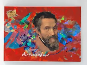2021 Pieces of the Past 1/1 Red Refractor One of One #92 - MICHELANGELO - Picture 1 of 2