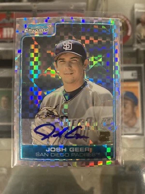 2006 Bowman Chrome Baseball Refractors #BC232 Josh Geer Auto Rookie RC SP /500 - Image 1 of 2
