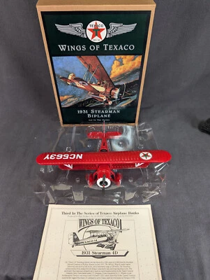 Wings of Texaco✪ 1931 Stearman Biplane✪ 3rd In the Series✪ Super Rare - Image 1 of 4